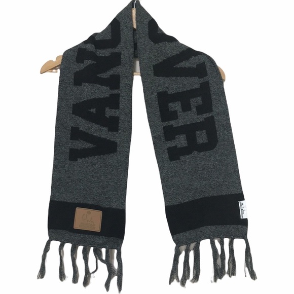 VANCOUVER Canucks Brendan Morrison scarf  black gray - Picture 1 of 6